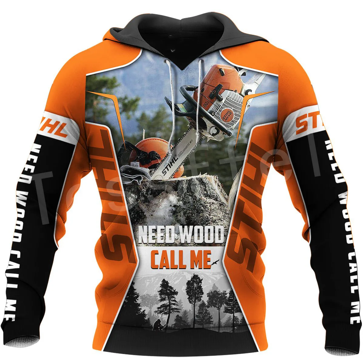 

Tessffel Worker Chainsaw Lumberjack Logger Tool Instrument Crewneck NewFashion Pullover Men/Women 3DPrint Hoodies Streetwear D18