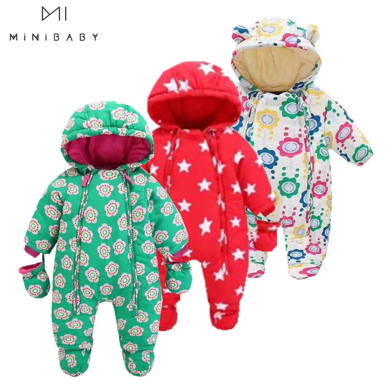 Fashion Minibabies winter baby clothing warm newborn 24M winter clothes