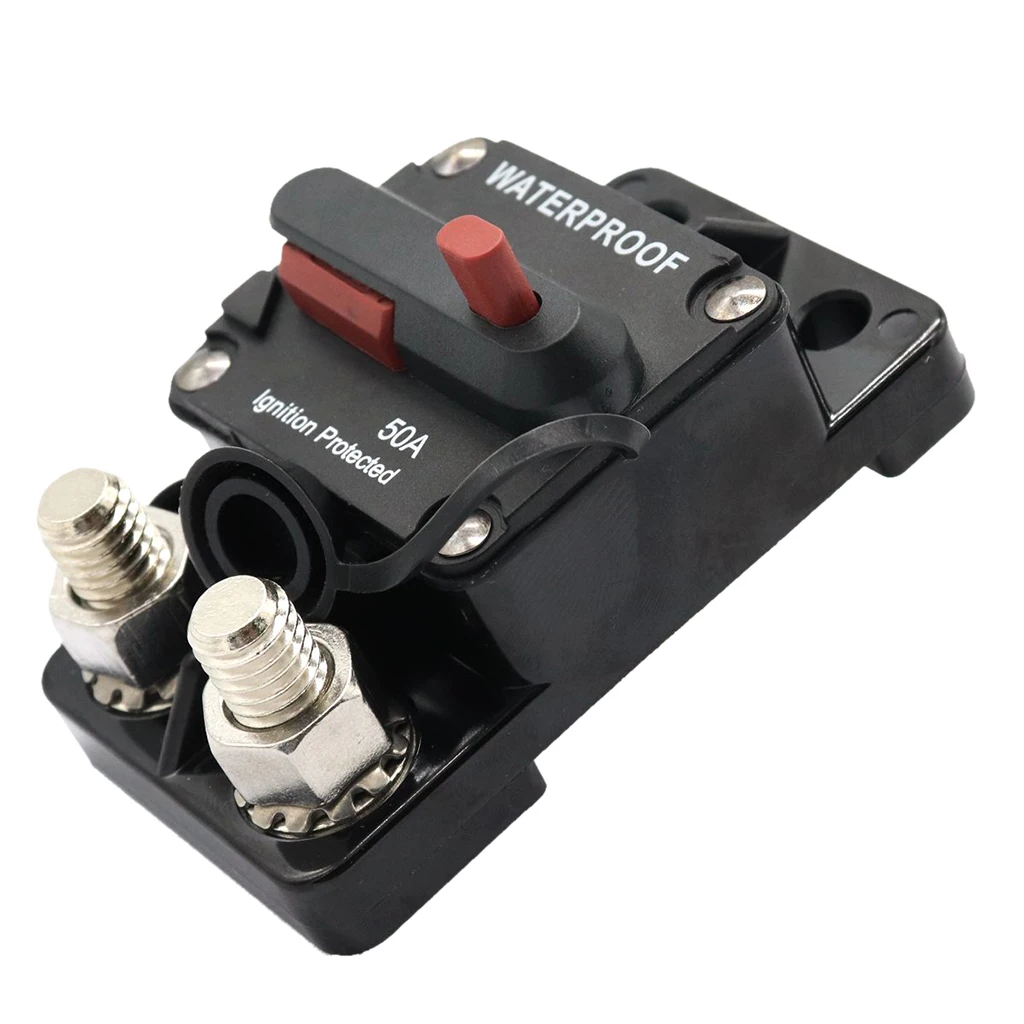 50A Auto Boat Waterproof Switchable Electrical Manual Reset Circuit Breaker