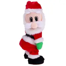 Рождественский подарок танцевальная электрическая музыкальная игрушка Санта Клаус кукла Twerking пение Рождественское украшение для дома