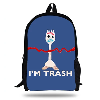 16a8923 Рюкзак Chlidren Mochila Forky You're Trash с принтом для мальчиков-подростков, Детские повседневные школьные сумки, рюкзак для девочек - Цвет: 16a8923