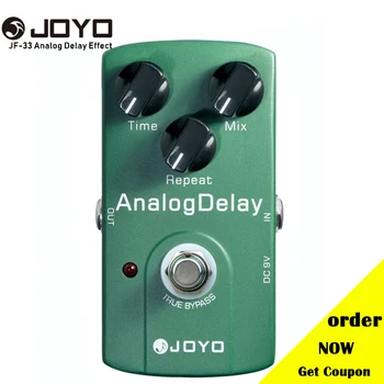 

Joyo JF-33 Analog Delay Effect Guitar Pedal True Bypass Electric Guitarra Pedal Guitar Accessories Drop Shipping