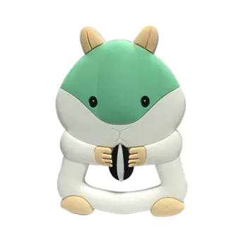 

Baby Silicone Tooth Gel Creative Cartoon Squirrel Infants Chew toy Newborn Kids Tooth Molar Stick Teether
