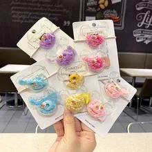 Новые Симпатичные корона вышивка «звёздочки» или «бриллианты» для девочек резинки принцессы украшения для волос Головные уборы эластичные резинки для волос, резинки для волос аксессуары