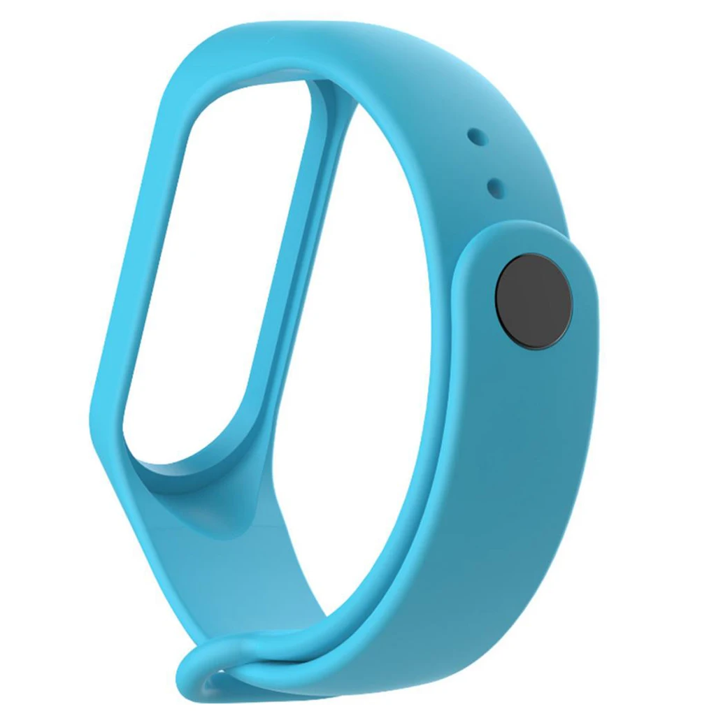 For Xiaomi Mi Band 4 Strap Silicone Wrist Strap For Xiaomi Mi Band 4 Accessories Bracelet Replacement Straps Band - Цвет: Light Blue 150x25x1