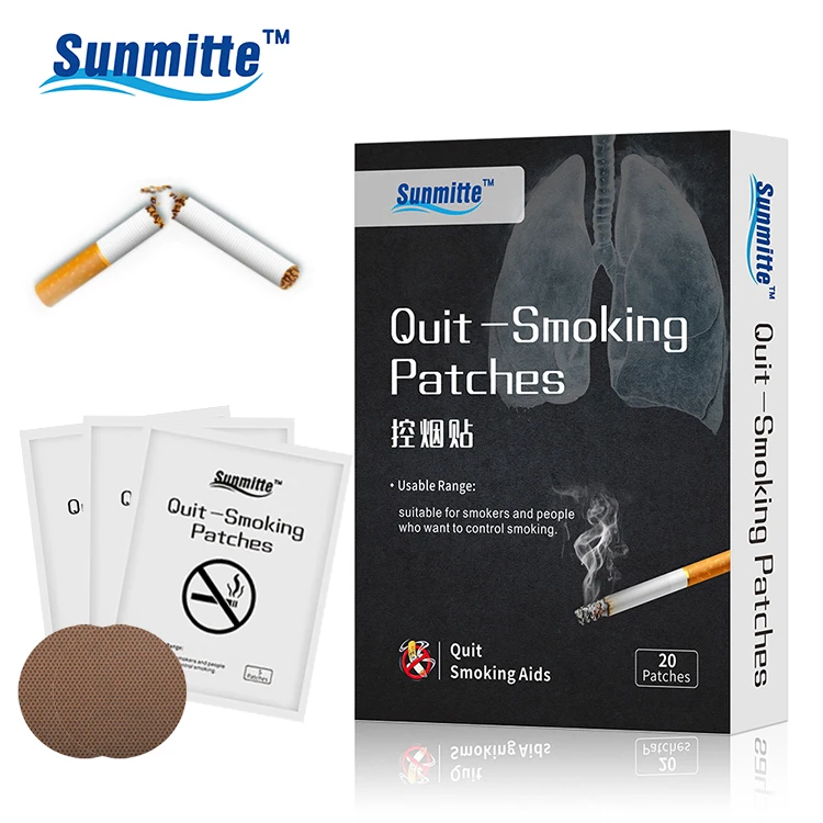 Parches de nicotina Natural a base de hierbas chinas, parches antihumo para dejar de fumar, yeso, adhesivo para fumadores, Control del anzuelo, 5 uds.