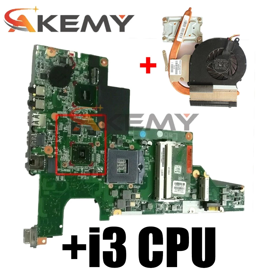 Akemy CQ43 motherboard with GPU HM65 + I3 CPU radiator For HP CQ57 430 431 435 630 635 Laptop Motherboard | Компьютеры и офис