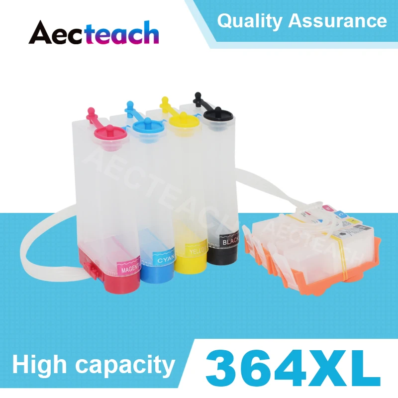 Aecteach Printer Ciss Ink System For HP 364 XL Photosmart 5510 5511 5512 5514 5515 5520 5521 6510 Cartridge | Компьютеры и офис