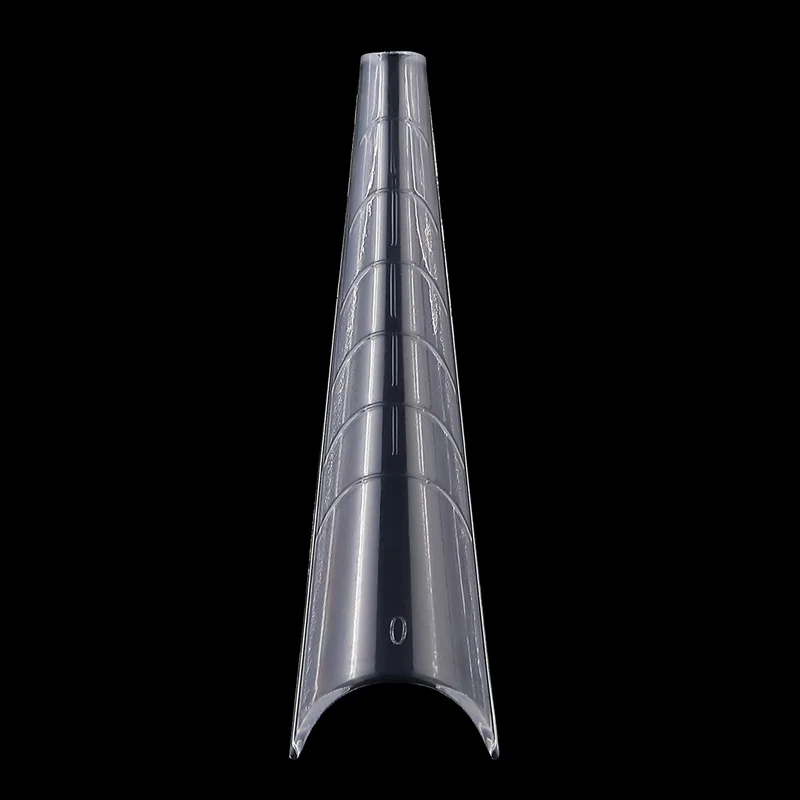 120Pcs Dual Forms Poly Nail Gel Quick Building Mold Tips Clear Finger Extension Nail Art UV Coffin & Nail Ballerina Tips Mold &*