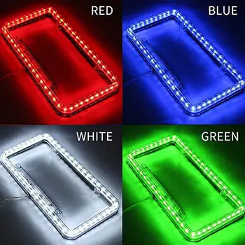 

License Plate Frame With LED Light License Bracket Car License Tag Frame License Plate Frame Car Styling