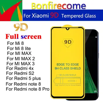 

10Pcs For Redmi note 8 Pro Full Cover Tempered Glass For Remdi 4X S2 5Plus Screen Protector For Xiaomi Mi 8 lite Mi max 1 2 3