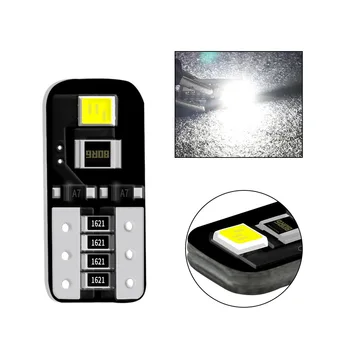 

10Pcs T10 24V Led Canbus 7020 W5W More Brighter Led Bulbs Reading License Light Dome Plate White Signal Lamp Car Interior