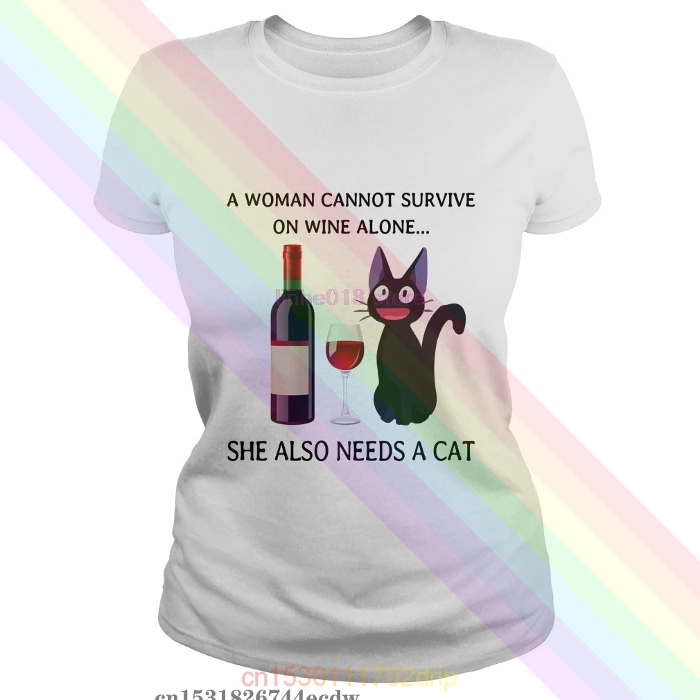 Мужская рубашка марки 2019 женщина не может выжить в одиночестве с вином. Ей также