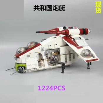 

05041 Wars on Star Toy Republic Gunship Set Compatible with lepining Star Wars Ship for Children Educational Blocks Gift Boy