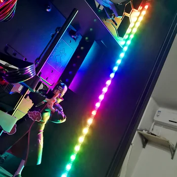 

PC breathing light strip 5V light pollution main computer chassis led lights with 12V color control remote control RGB
