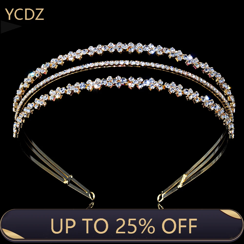 

Multi-layers Ladies Crystal Wedding Hair Band Elegant Bridal Tiaras Party Headband Crowns and Tiaras for Women