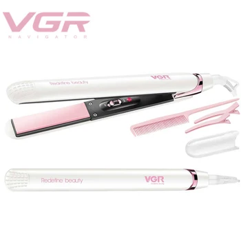 

VGR curling iron hair straightener curl straight dual-use Curling iron crimp splint hair curler straightener ladies new V-505