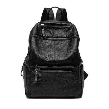 

Backpack Women Travel Soft Leather Anti Theft Backpack Shoulder School Bags for Students Mochila Feminina 2020 Korean Backpack