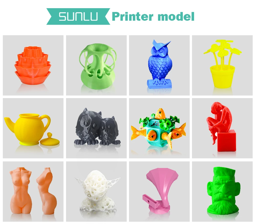 SUNLU 3d принтер нить 1,75 мм PETG белый подарок DIY печать с 5 шт. с дешевой и быстрой доставкой