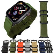Нейлоновый ремешок для часов apple watch band 44 мм 40 мм IWatch Series 1 2 3 4 ремешок для часов 38 мм 42 мм Браслет apple watch 4 Band