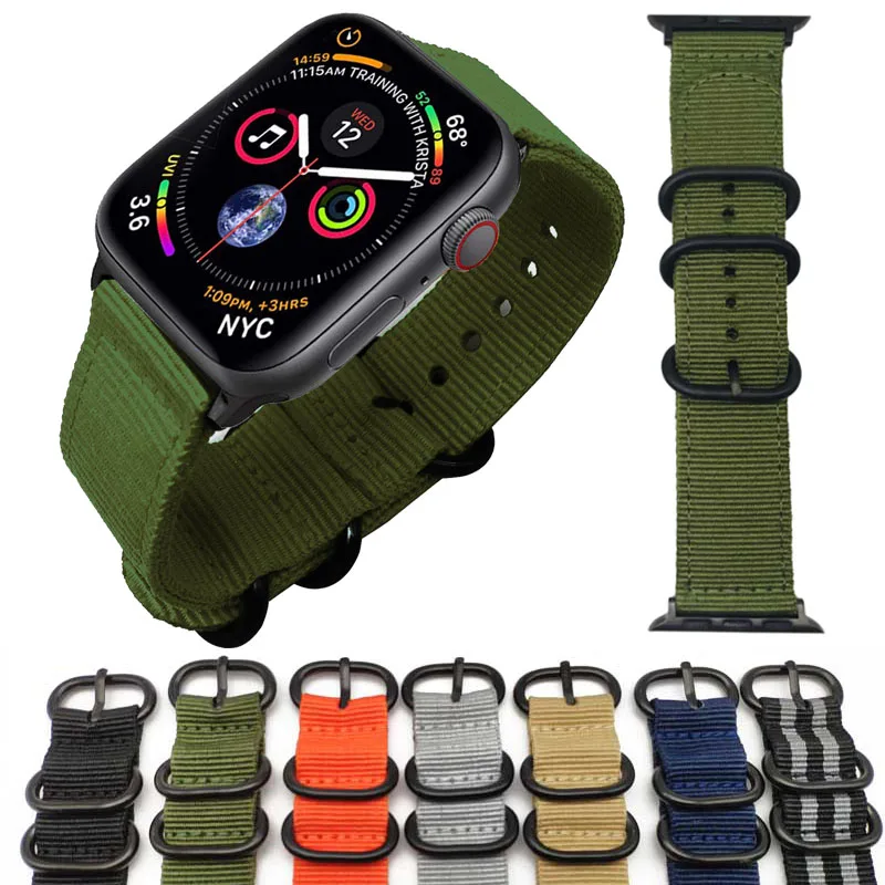 

Nylon Watch strap for apple watch band 44mm 40mm IWatch Series 1 2 3 4 watchband 38mm 42mm Wrist Bracelet Apple Watch 4 Band