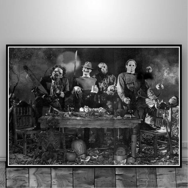 Классический постер с фильмом-ужастиком Художественная печать на холсте живопись настенные картины для гостиной домашний Декор без рамки - Цвет: Лиловый