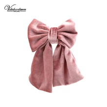Vodeshanliwen, большие тканевые заколки для волос с бантом для женщин, аксессуары, модные, ручная работа, бант, Шпилька для девушек, аксессуары для волос