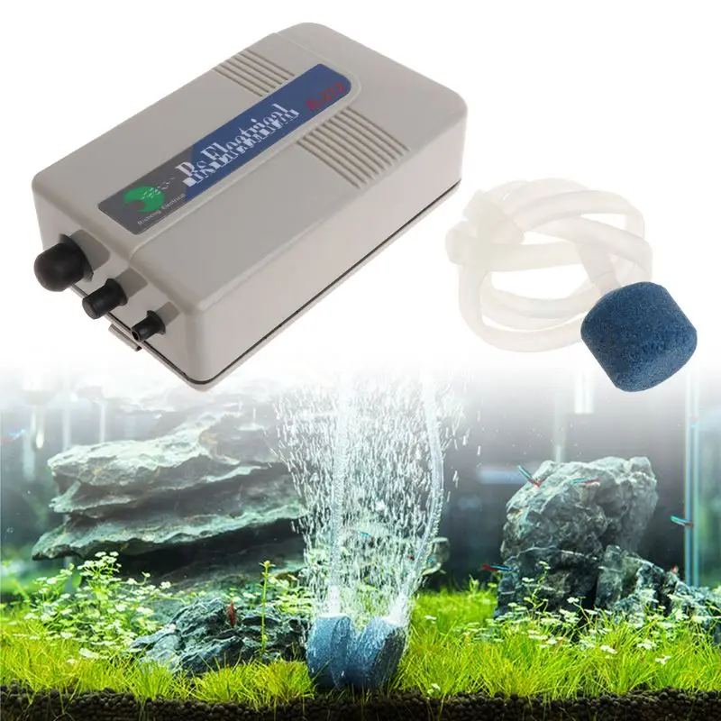 Кислородный насос для аквариума воздушный насос принадлежности для рыбного садка на открытом воздухе портативное зарядное устройство