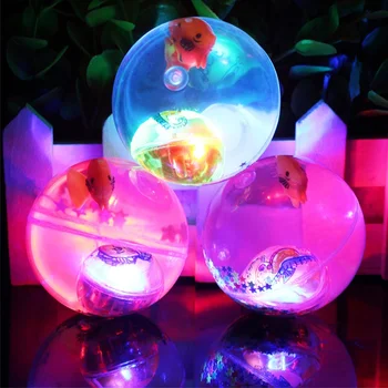 

Children Intelligence Toys Glitter Crystal Ball Glowing Elastic Ball Rope Jumping Birthday Gift