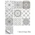10pcs Retro Pattern Matte Surface Tiles Sticker Transfers Covers for Kitchen Bathroom Tables Floor Hard-wearing Art Wall Decals 31
