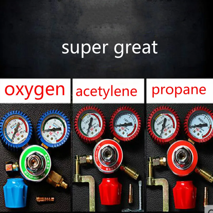 

welding tool Pressure indicator oxygen acetylene propane Carbon dioxide check welder Bottle test table pointer style