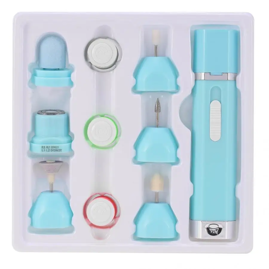 Для маникюра 9в1 Многофункциональный портативный электрический шлифовальный станок набор маникюрных инструментов для маникюра