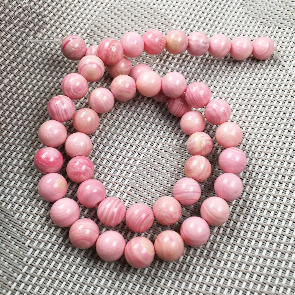 

2020 Loose Beads Natural Pink Striped Shell Bead Round Shape Making for Jewelry DIY Bracelet Necklace 6 8 10 12 Mm