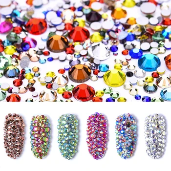 

Polairs SMC 800pcs SS3-SS30 & Mix Size Mix Color Non Hotfix rinestones cristal Stone Strass Nai Art Rhinestones