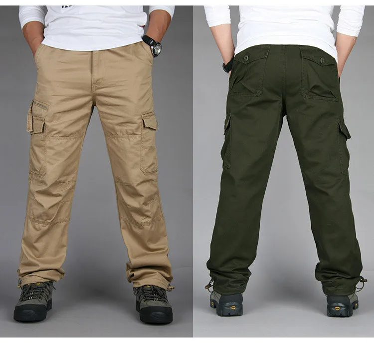 2019NEW зимние прочные брюки карго брюки SWAT армейские многофункциональные карманы брюки тренировочные комбинезоны Для мужчин хлопок одежда больших размеров, брюки с начесом, Размеры 3xL