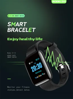 

Smart Sport Bracelet 1.3 Inch Large Screen Dynamic Heart Rate Detection Blood Pressure Information Push Call Reminder