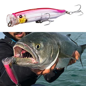 

Noeby fishing spinning lure feed popper GT ABS plastic Bait Artificial Wobbler top water for sea bass Crankbait Swimbait