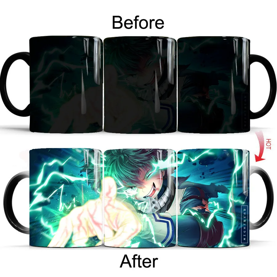 1 шт. забавные Волшебные кружки Boku my Hero Academia кофейная кружка волшебные чайные