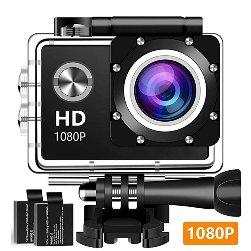 

Action Camera HD 1080P Waterproof 140 Degree Wide Angle Lens Sport Camcorders 4k camara deportiva sport camera