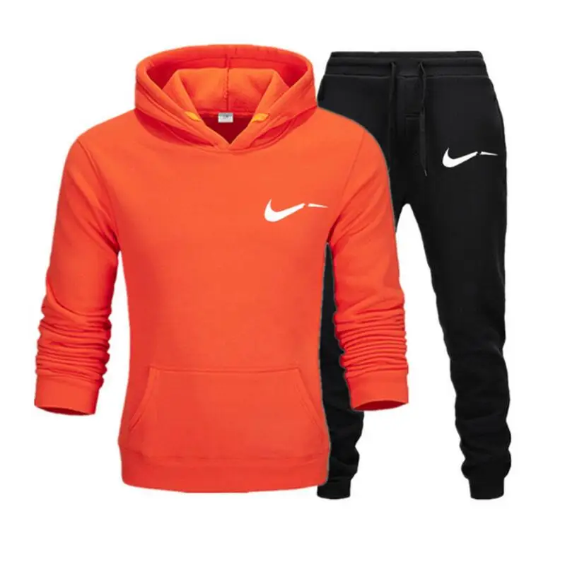 

Brand Men's Hoodie Suit Running Sweater suit Fashion Street Autumn Winter Men's Sports Sweater Suit Sports Jogging Training Suit