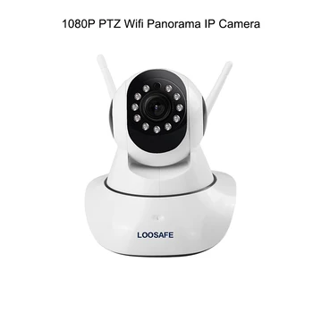 

LOOSAFE 1080P Wifi IP Camera Indoor Security Surveillance PTZ Wireless CCTV Network Wireless IP Camera CMOS 2MP 2.8mm Len H.264 Night Vision IP Camera 2 Way Audio for PC Android IOS Smartphone Drop Shipping