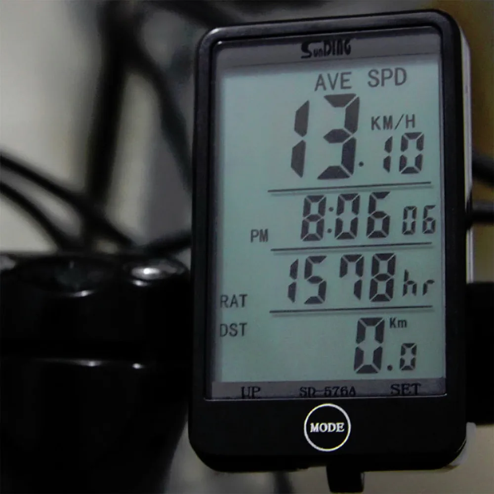 

Hot Sale SD - 576A Waterproof Auto Bike Computer Light Mode Touch Wired Bicycle Computer Cycling Speedometer with LCD Backlight