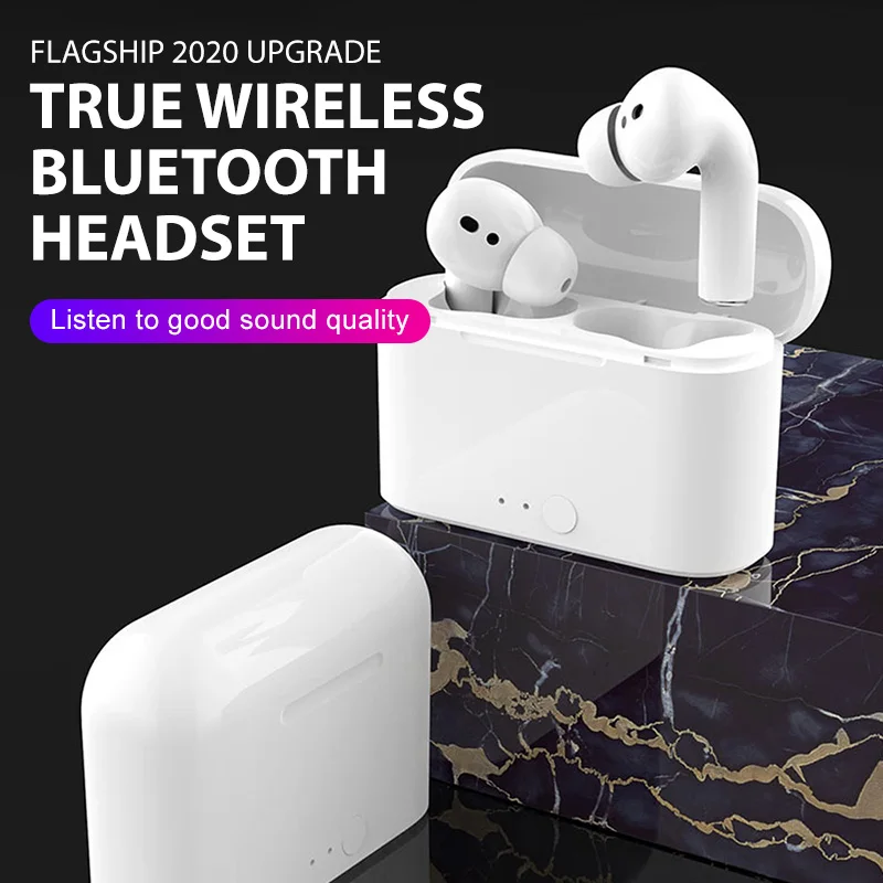 Wireless Headphones Bluetooth 5 0 Earphones with Charging Box Mic Sports Stereo Earbuds Earpiece Mini Headset for Smart Phones