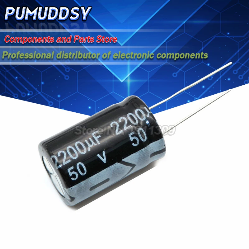 

10PCS Higt quality 50V2200UF 16*25mm 2200UF 50V Electrolytic capacitor