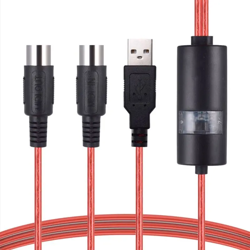 Электрический USB адаптер Drum 2 MIDI интерфейс кабель переходник для ПК Mac iOS Windows