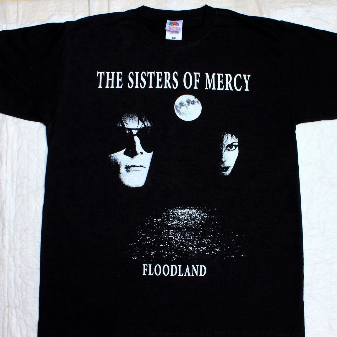 Sisters Of Mercy Floodlands Gothic Rock Post Punk 1977 S Xxl New Black T Shirt 035577 |
