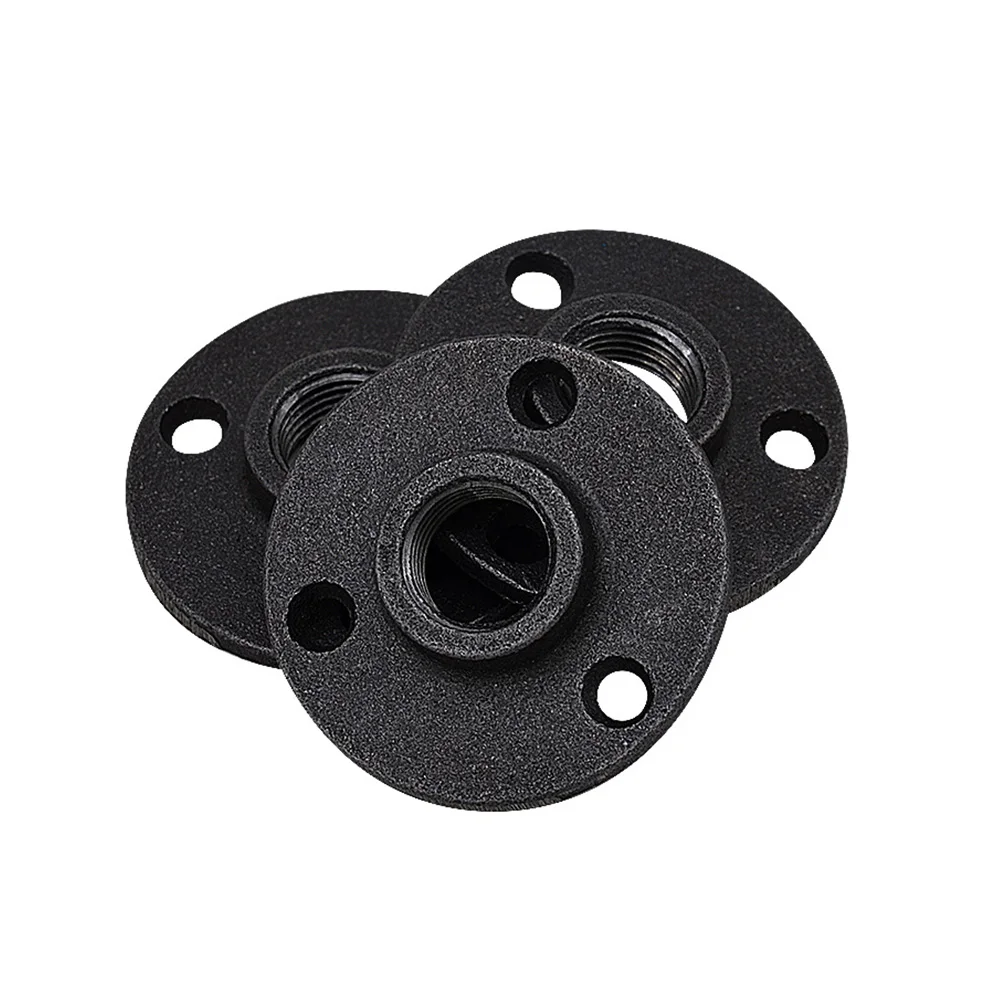 10pcs Replacement Floor Threaded Wall Mount Adapter Accessories Flange Tool Hardware Pipe Fittings Antique Cast Iron Durable