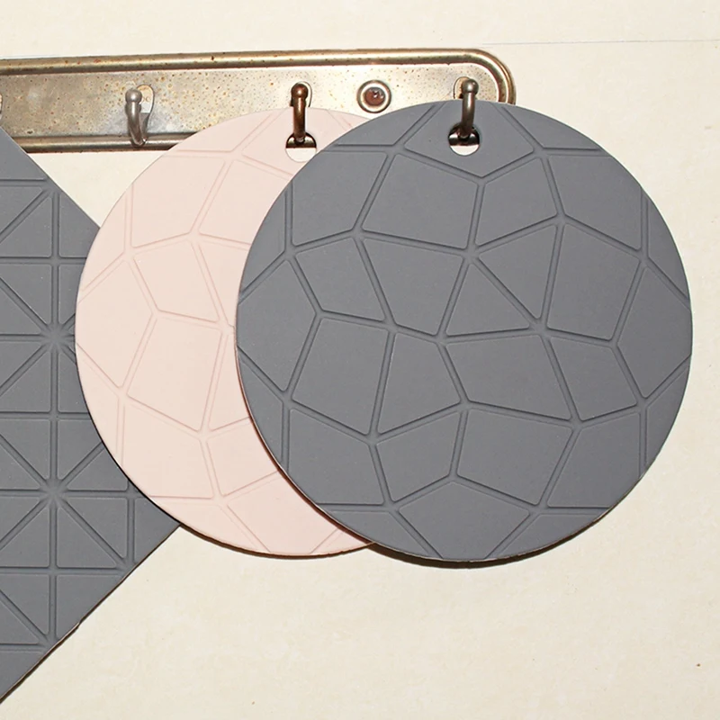 LBER Heat-Resistant Silicone Pad Drink Cup Coaster Anti-Skid Pot Rack Placemat Placemat Kitchen Accessories