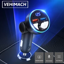 Bluetooth 5.0 Car FM Transmitter 4.8A Quick Charge Dual USB Car Charger Handsfree Audio Receiver Auto MP3 Player Led Voltmeter