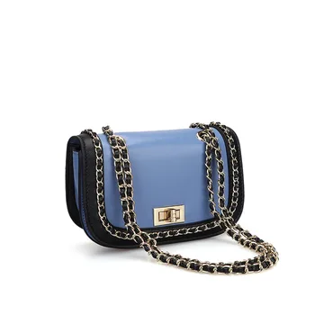 

Elegant Female Flap Square Bag 2019 Fashion New Quality PU Leather Women's Designer Handbag Lock Chain Shoulder Messenger Bags